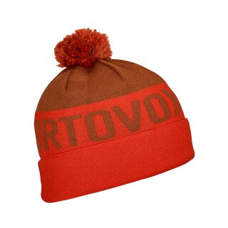 Ortovox Bobble Knit Beanie hot orange